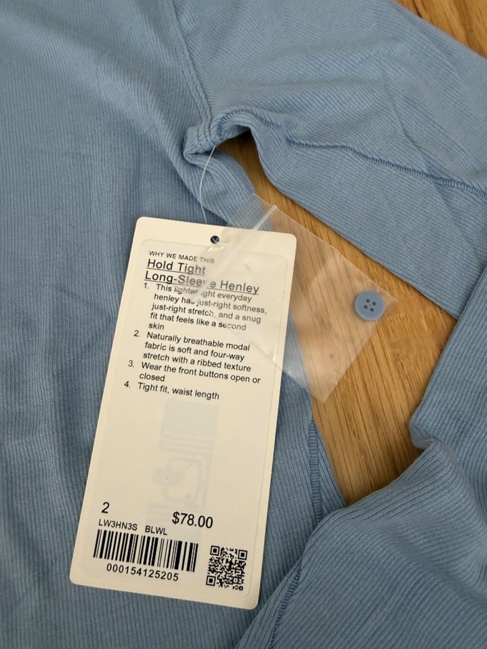 Lululemon Hold Tight Long Sleeve Henley - Picture 2 of 2